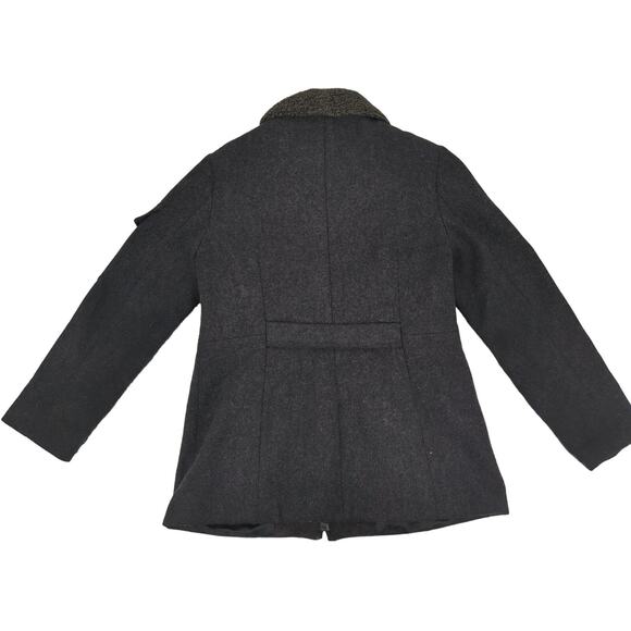 EUC Mario De Pinto Winter Coat Womens M Faux Fur Small Zipper - Picture 4 of 8